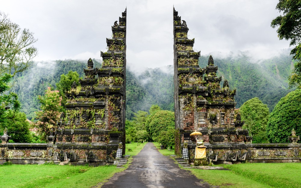 Handara gate in the Bali highlands
